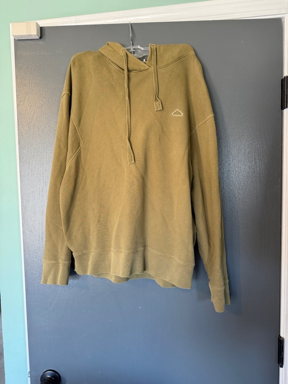 Frame Denim Olive Cloud Logo Hoodie